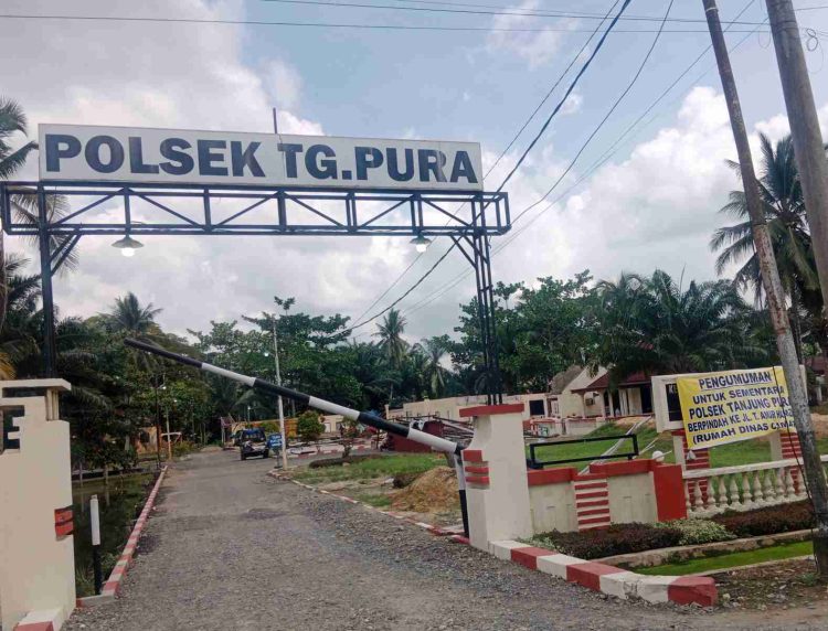 Mapolsek Tanjung Pura Pindah Sementara ke Rumah Dinas Camat Akibat Pembangunan Pascabanjir