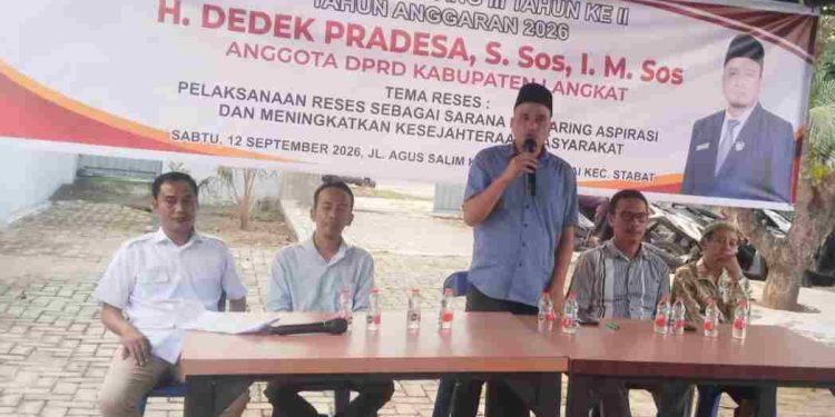 Keluh Kesah Warga Disampaikan pada Reses H. Dedek Pradesa di Kelurahan Kwala Bingai