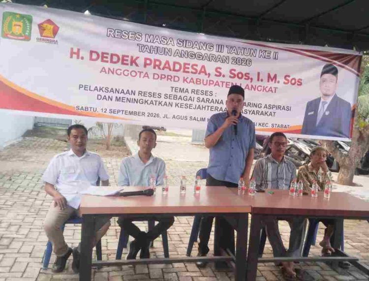 Keluh Kesah Warga Disampaikan pada Reses H. Dedek Pradesa di Kelurahan Kwala Bingai