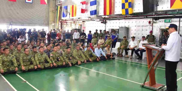 TNI AL Bersama Kemenkopolkam RI Resmi Berangkatkan Satgas Port Visit 2026