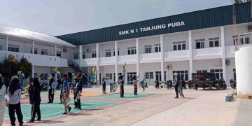 Program Revitalisasi Pascabanjir, Rehabilitasi SMK Negeri 1 Tanjung Pura Capai 99,9 Persen